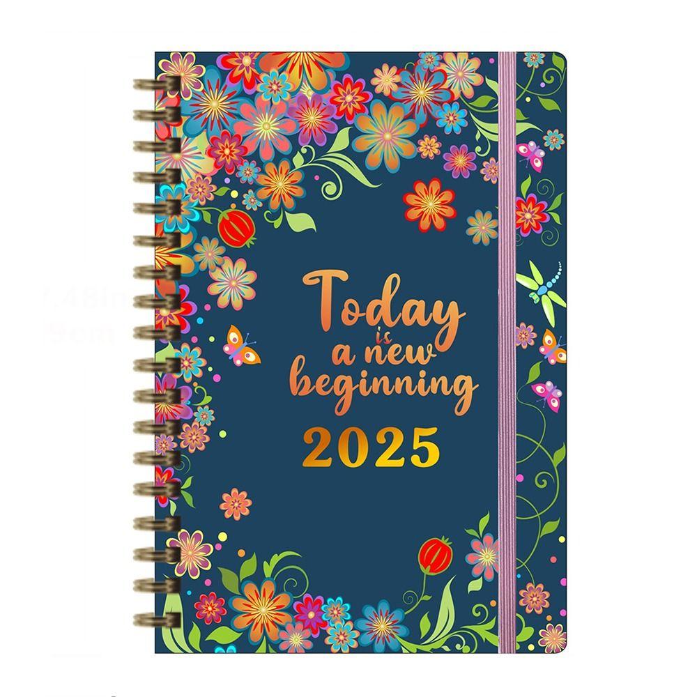 12 Months 2025 Schedule Planner Notepad To Do List Diary Writing Pads  Office Supplies