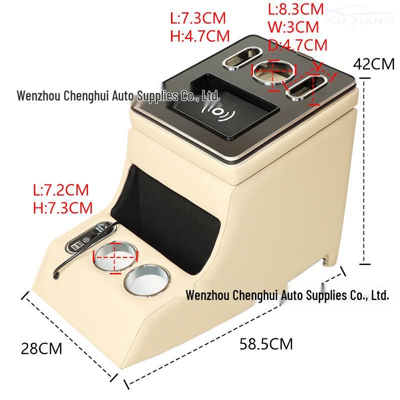 Pudełko do przechowywania na podłokietnik do Mercedes Vito W447/Hong Kong 116 Viano/V260