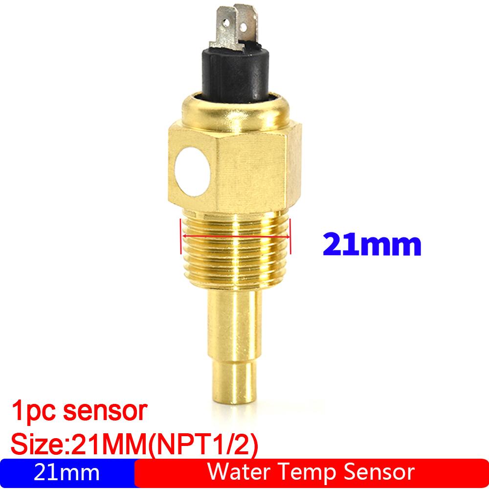 Universal vanntemperatursensor 3/8NPT 1/2NPT Vdo-måler Vdo-vanntemperatursensor 14MM 17MM 21MM for bilbil lastebilbåt