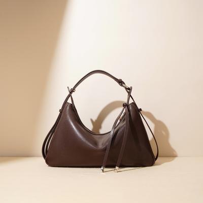 Leather Armpit Bag Women's Trendy Commuting Bag Niche Crossbody Bag Skin Crescent Fashion Shoulder Bag