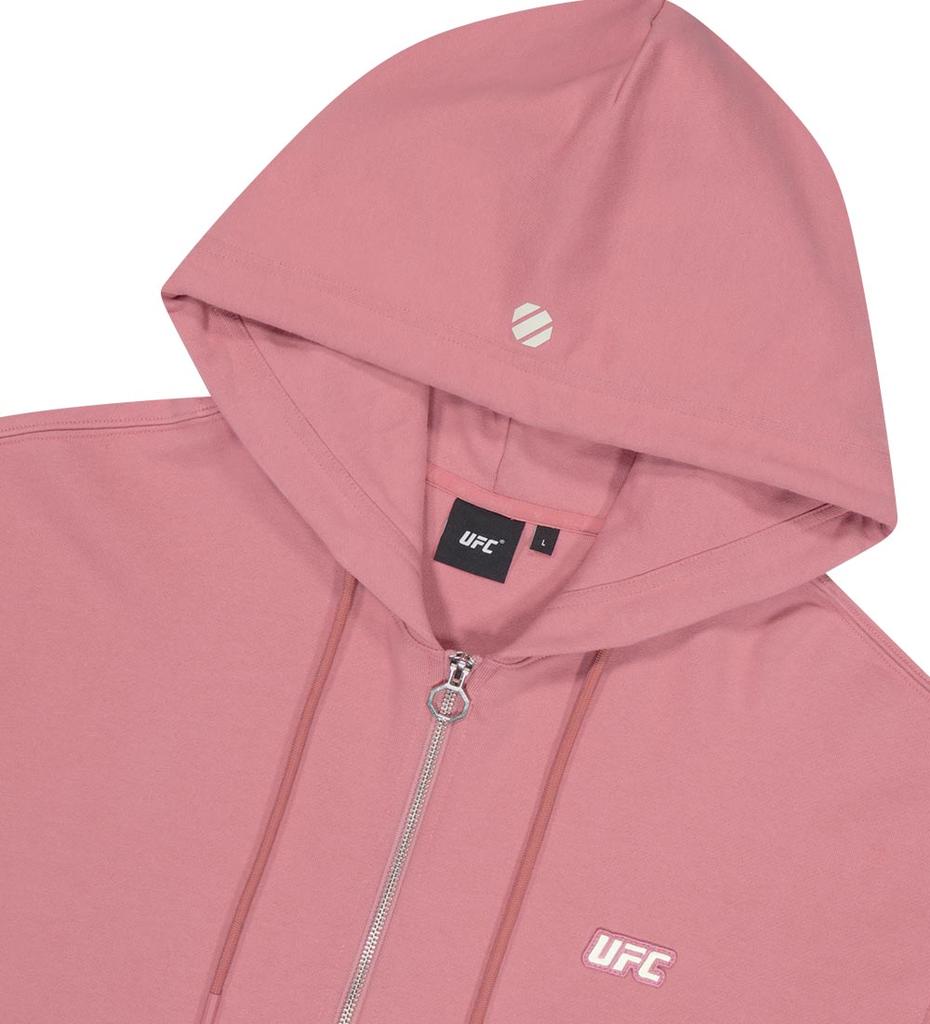 UFC SPORT Ufc Basic Relaxed Fit Zip-Up Hoodie Rose Pink U2Hdv1303Rp