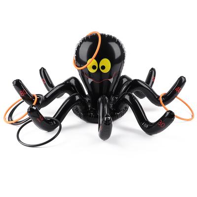 Halloween Throwing Game Inflatable Spider Octopus Ring Toss Game Kids Halloween Party Decoration Indoors Outdoors Family Game