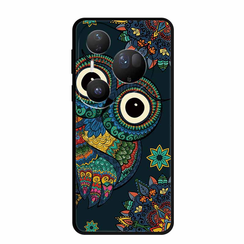 Cover For Huawei Pura 80 Pro Plus Silicone TPU Phone Case for Pura80 pro+ 80 Ultra Para Black Back Soft Protector Cartoon Capa