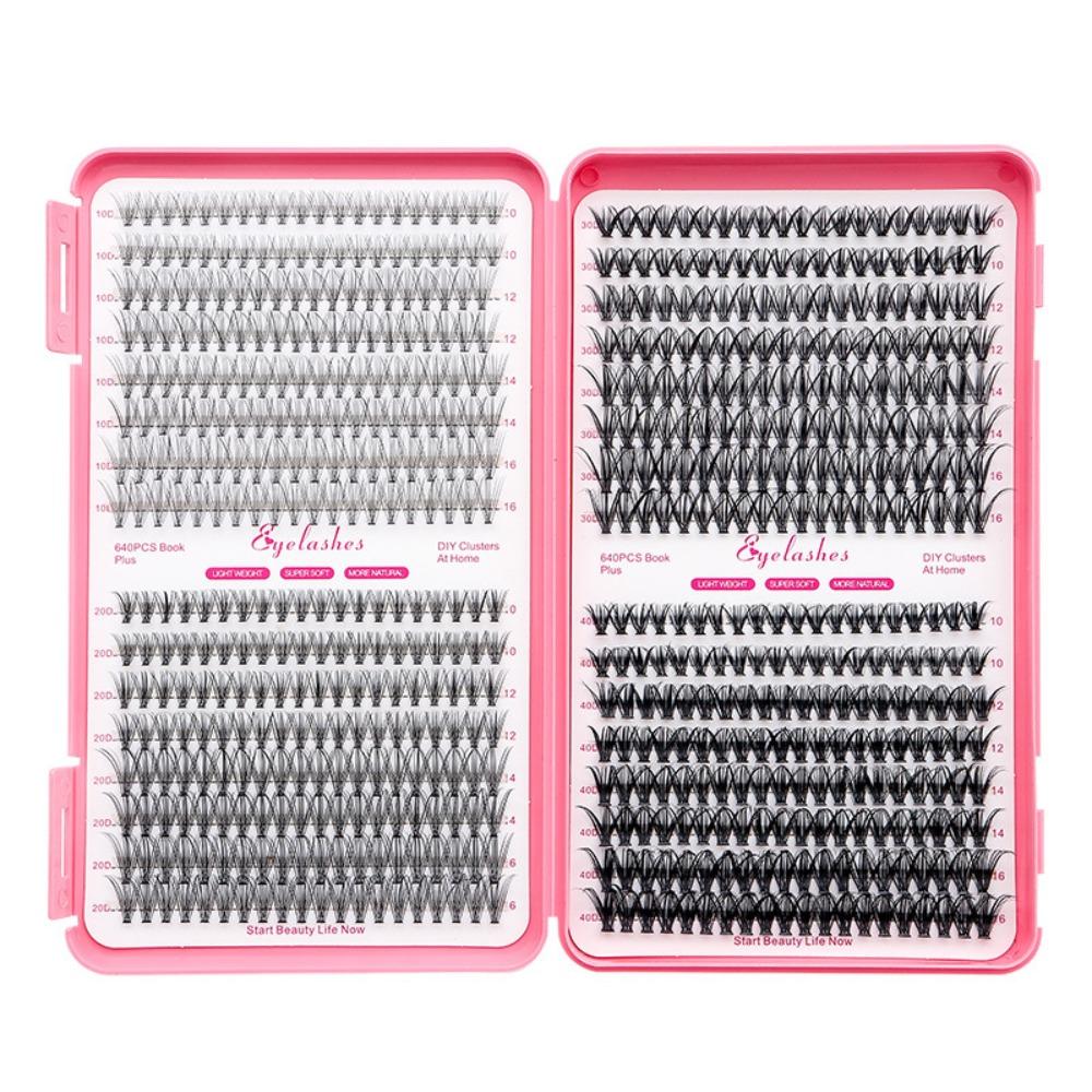 Wispy Style 3D Faux Mink Lash 3D Volume DIY Lash Extension Kit Eye Makeup Tools  Personal Care