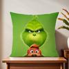 The Cartoon G-Grinch-H Cute Cushion Cover For Pillow Printing Sofa Decoration Home Car Room Coffee Shop Office Nordic Simplicity