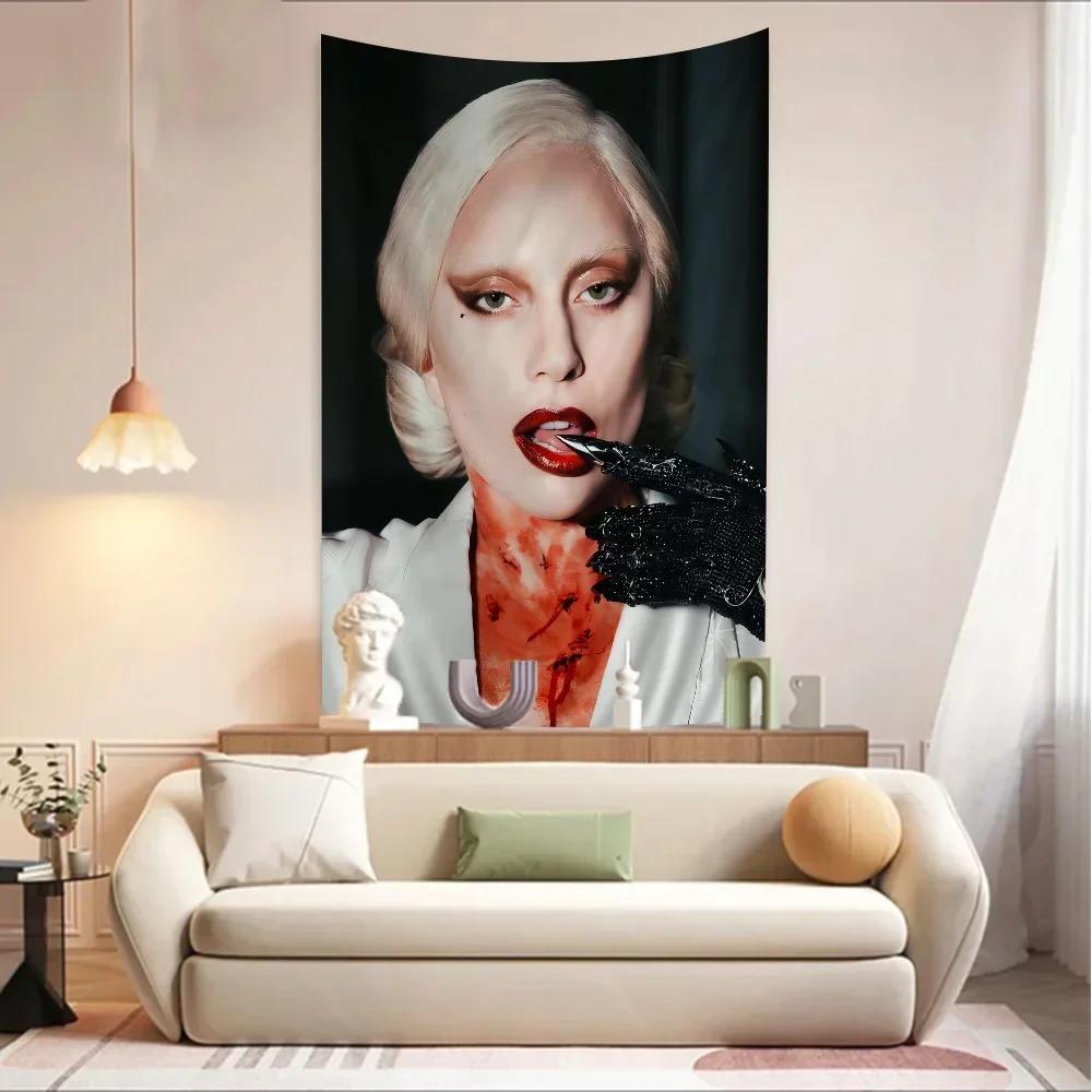 Lady Gaga Sängerin Hängendes Böhmisches Wandteppich Günstig Hippie Wandbehang Böhmische Wandteppiche Mandala Wandbehang Heimdekoration