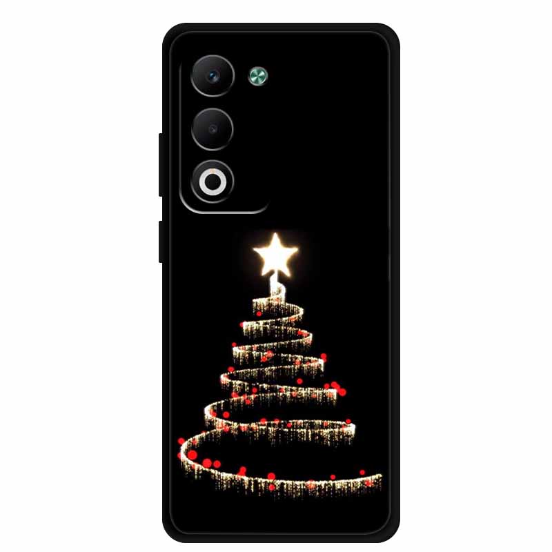 Christmas Phone Case For Oppo A5 5G CPH2735 / A5 4G CPH2727 Christmas Tree Soft Silicone TPU Back Cover Bumper For Oppo A5 Coque