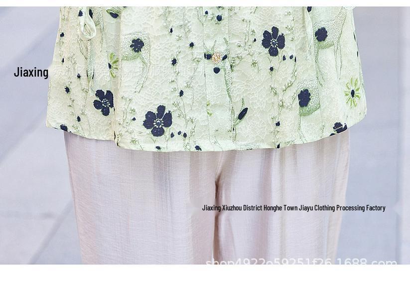 2026 Summer Chiffon Blouse for Young, Middle-aged, and Elderly Women - Stylish and Comfortable