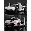 1/32 Alloy Die-cast Koenigsegg JESKO Sports Car Model Sound and Light Return Belt Base Ornament Children's Toys Birthday Gift