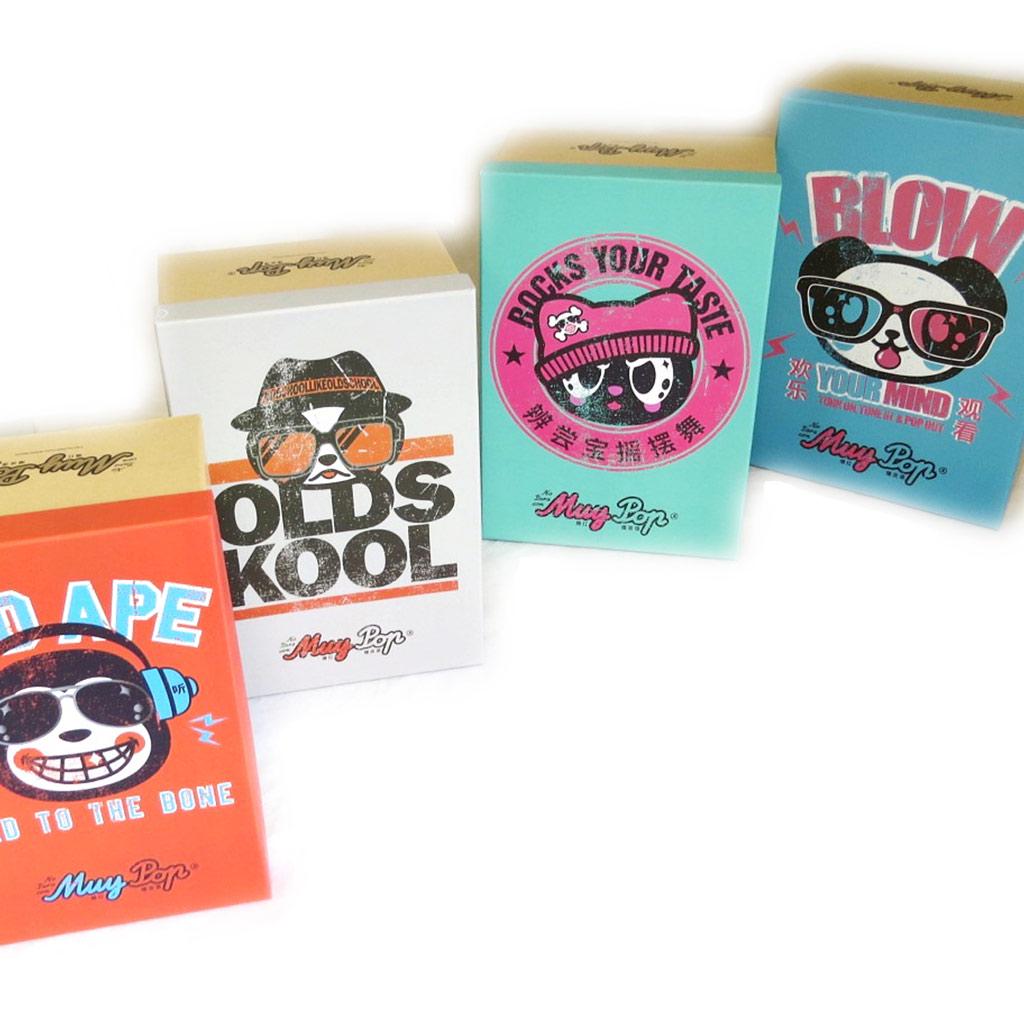 Muy Pop [L8831] – Set mit 4 mehrfarbigen „Muy Pop“-Aufbewahrungsboxen