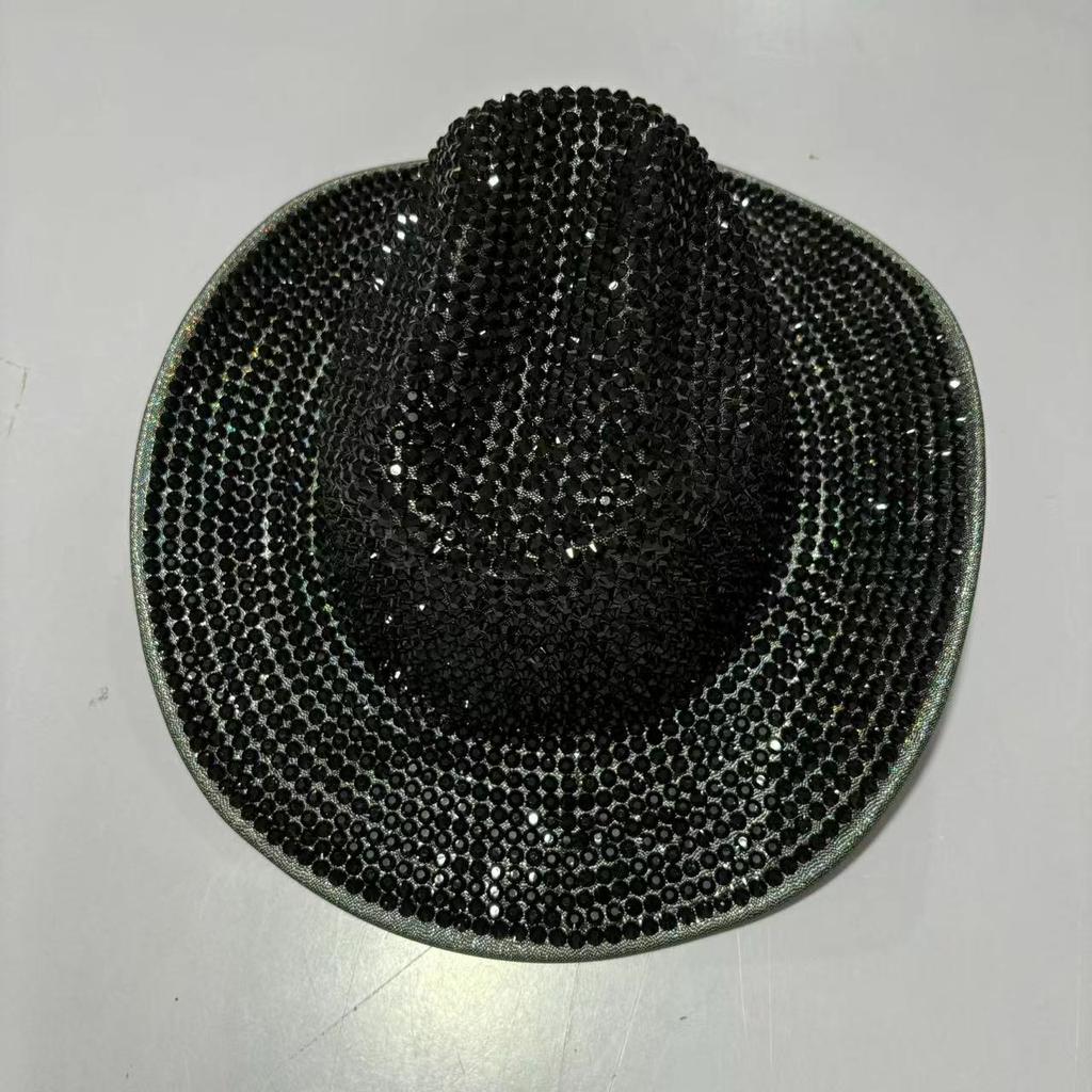 Top Hat Handmade Diamonds Colored Flash Diamonds Festival Ball Party Show Diamond Jazz Hat