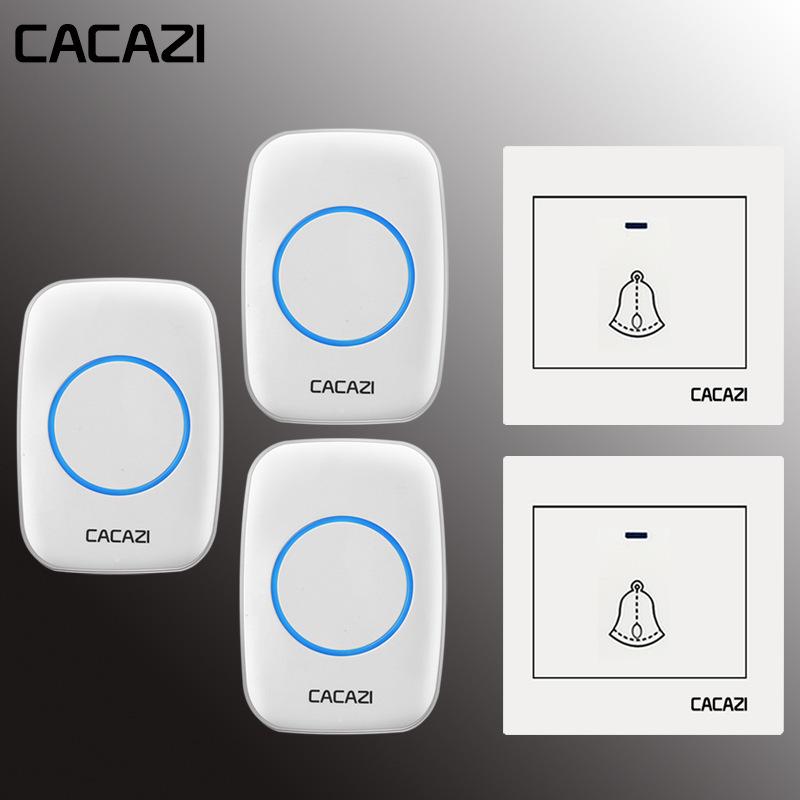Smart Waterproof Wireless Doorbell with Long-Range, Three-Button Remote, and 86-Type Main Board