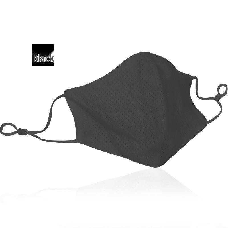 Summer Ice Silk Breathable Cycling Mask - Double-Sided Mesh, Ear-Hanging, Unisex.