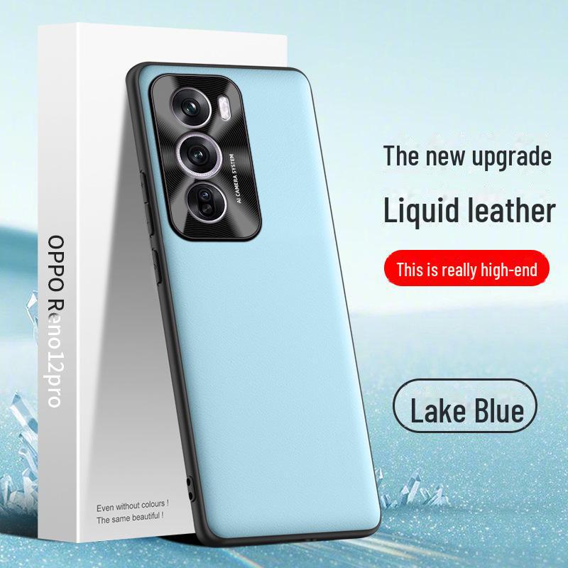 Oppo Reno 12 Pro Liquid Leather Anti-Fall Schutzhülle