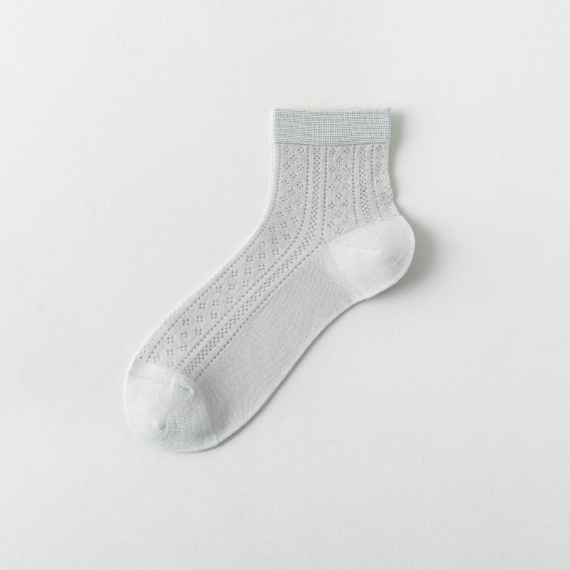 Women's Mid-Calf Silk Stockings: Summer Thin, Cooling, Breathable, Nude Feel, Skin-Friendly, Postpartum-Friendly.