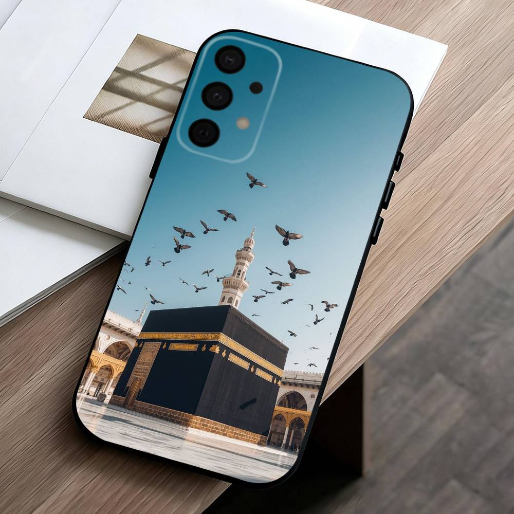 

M-Moslem and K-kaaba phone Case For Samsung Galaxy A73,A72,A71,A70,A53,A52,A51,Others Soft Black Shell Samsung a40