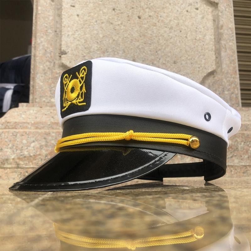 Sailors Captain Hat for Stage Sailors Party Cosplay Costume Masquerades Captain Hat for Halloween Party