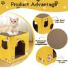 M-Modern-Cat Cardboard House With Scratch Pads Corrugated Cardboard Bed Cat Box Cats Bed For Cat Small Animals Bunny Indoor