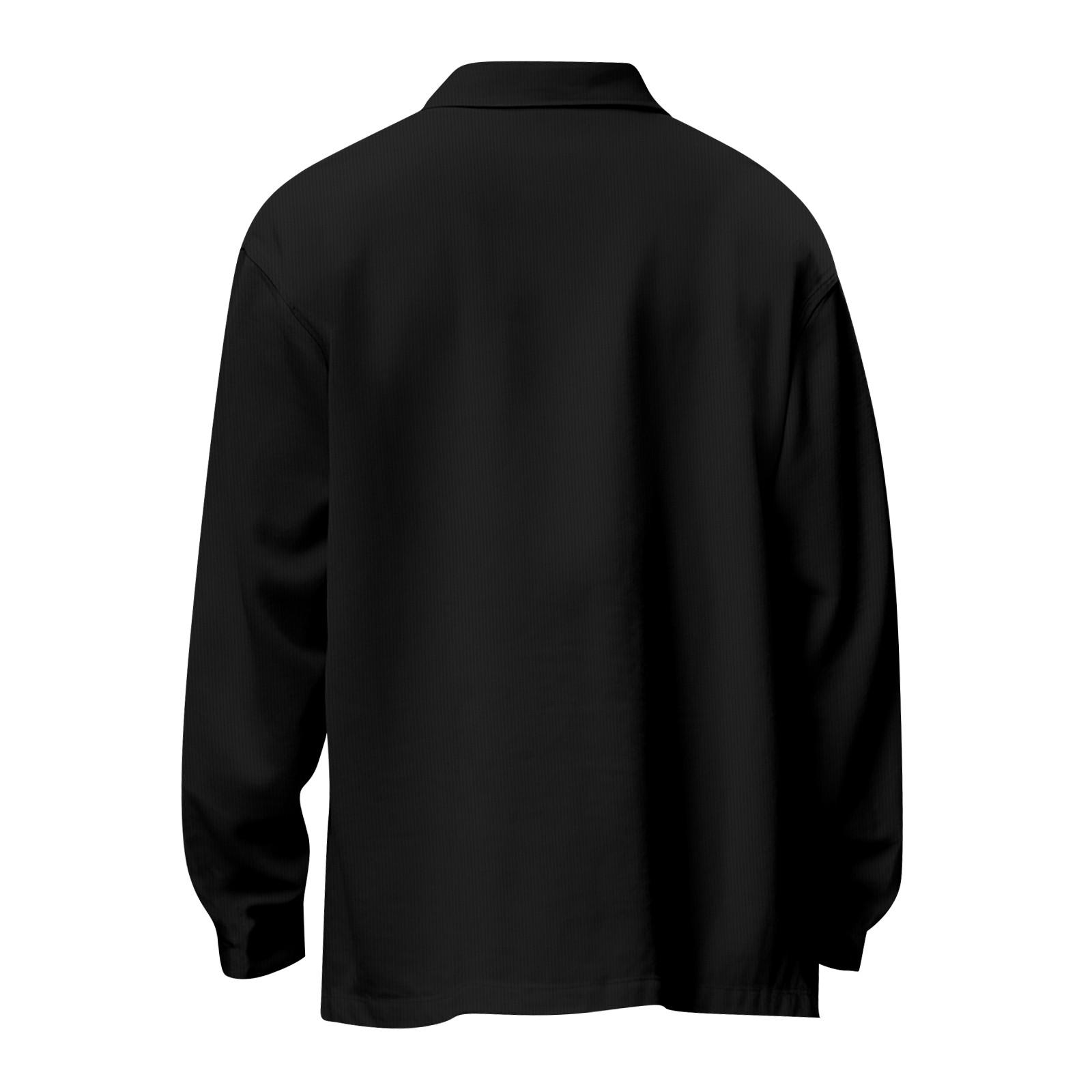 Мужское зимнее повседневное толстое пальто с длинными рукавами и пуговицами с принтом — фото 4