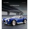 1/22 Ford 1965 Shelby Cobra 427 S/C Alloy Roadster Sports Car Model Diecast Metal Classic Car Vehicle Model Sound Light Kids Toy Gift