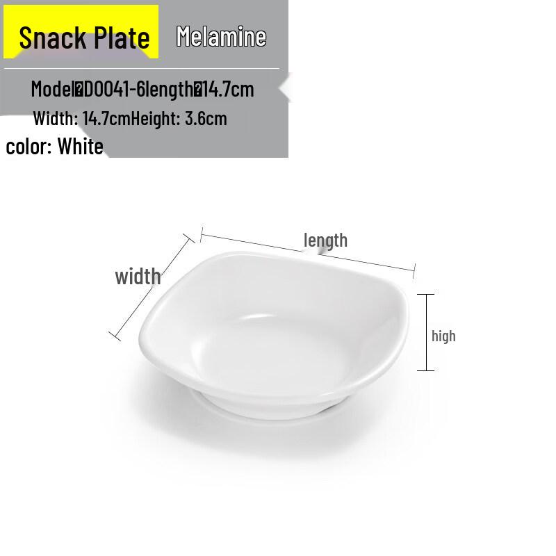 Japanese Style Melamine Divided Serving Plates (5-Pack)