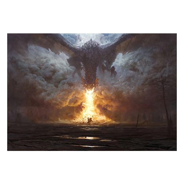 

Темный Средневековый Могущественный Дракон Принты Постер Холст Картина Современное Настенное Искусство Картина Для Гостиной Спальни Дом Подарок Украшение 21x30cm No Framed