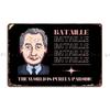 Georges Bataille And Parody Semioticonion Metal Signs Garage Wall Decor Classic Printed Wall Plaque Tin Sign Poster