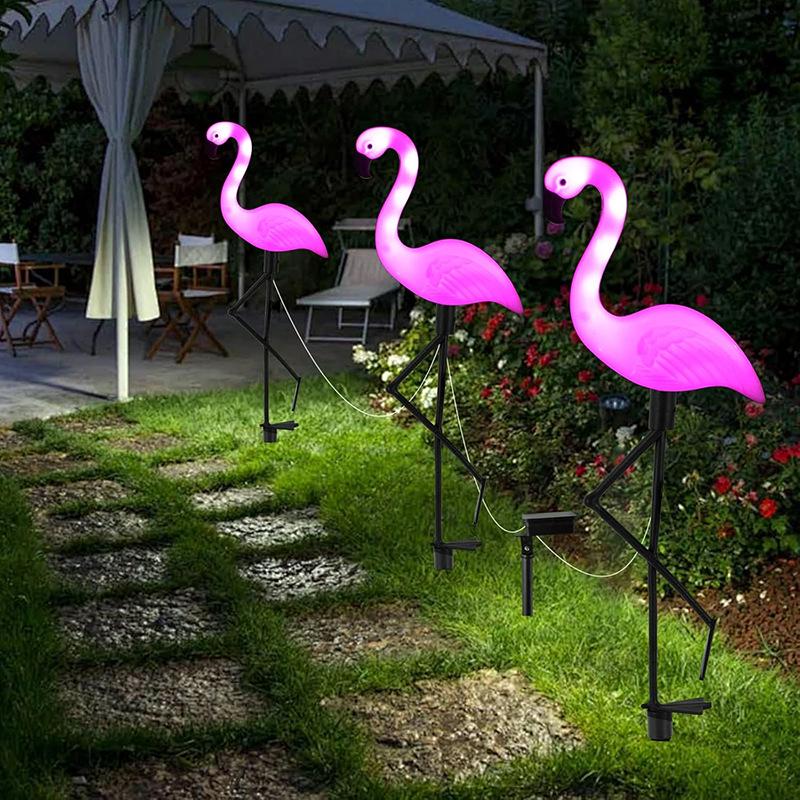 Cross-Border Solar Flamingo Landscape Lights: Outdoor Garden and Lawn Decoration Ornaments