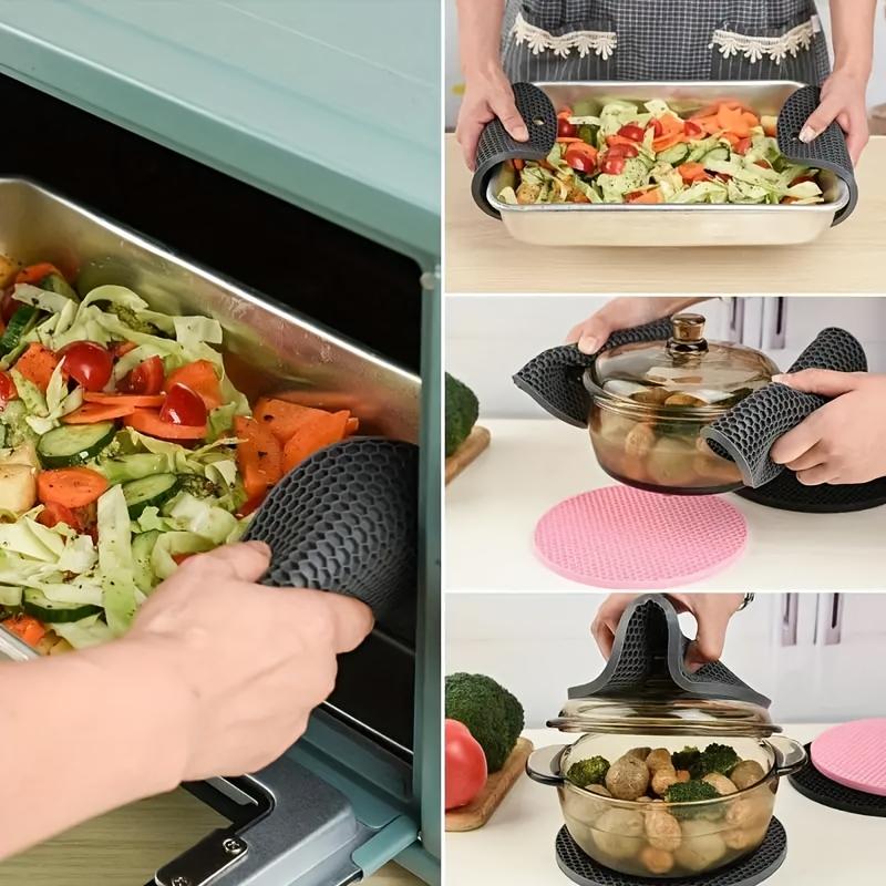 Silicone Honeycomb Heat Resistant Mat Non-Slip Simple for Kitchen DiningTableCooking Protector Easy CleanDurable Multifunctional