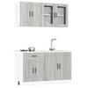 VidaXL Ensemble D'armoires De Cuisine 4 Pcs Kalmar Bois D'ingénierie, Ensemble D'armoires, Étagère De Rangement, Placard, 3314857