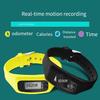 1 STK Silikon Schrittzähler Uhr LCD Kalorien Outdoor Kilometerzähler Schrittzähler Elektronische Uhr Schrittzähler Uhr