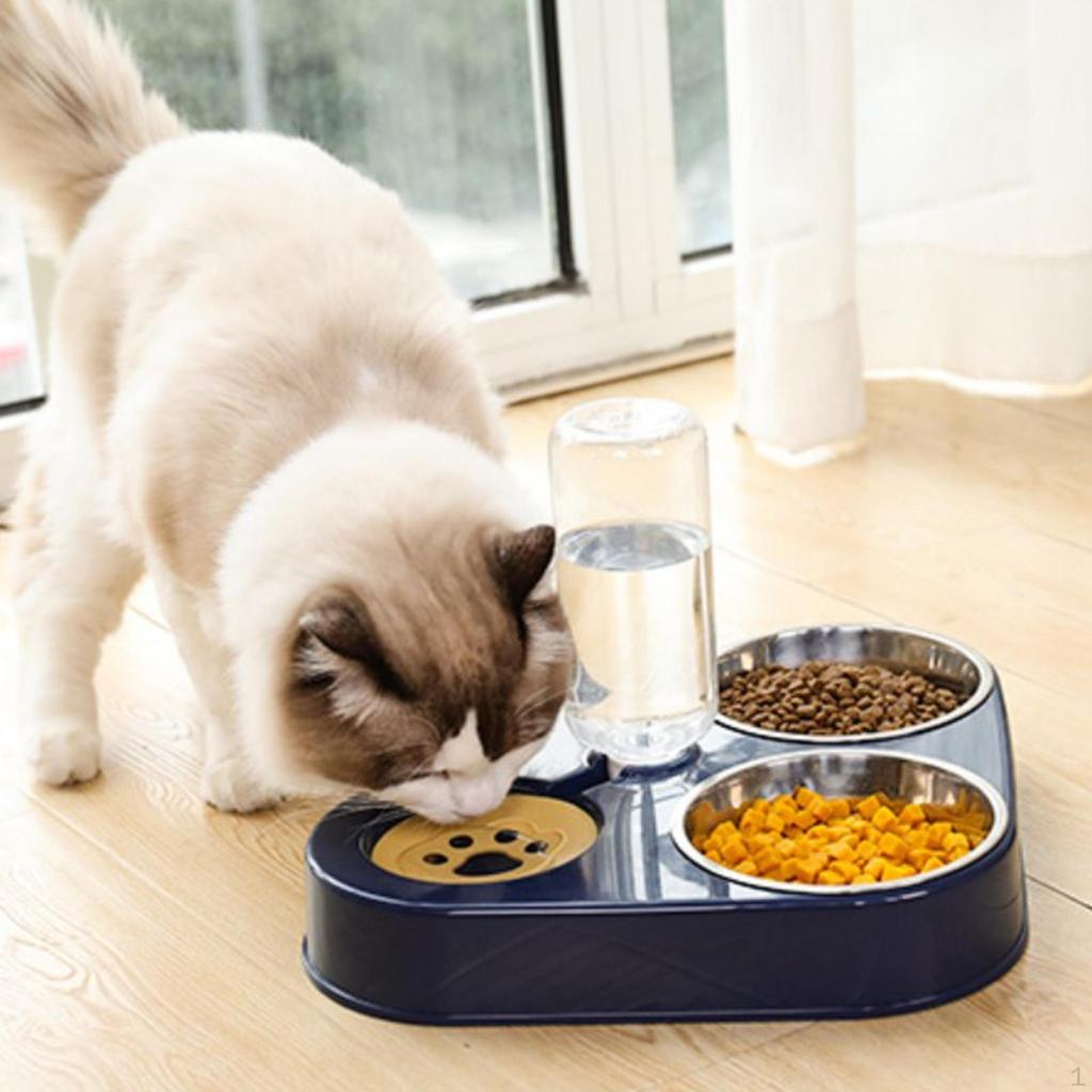 Pet Feeding Set with Water Dispenser And Food Bowl