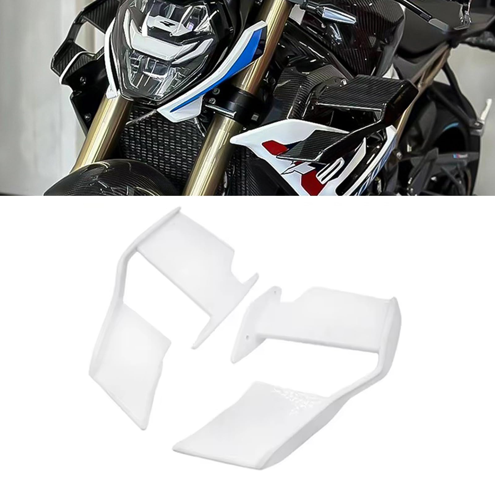 

HJSYYDS Для S1000R S 1000R M1000R s1000r m1000r 2024 Новый 2024 Мотоцикл Аэродинамический Боковой чёрный