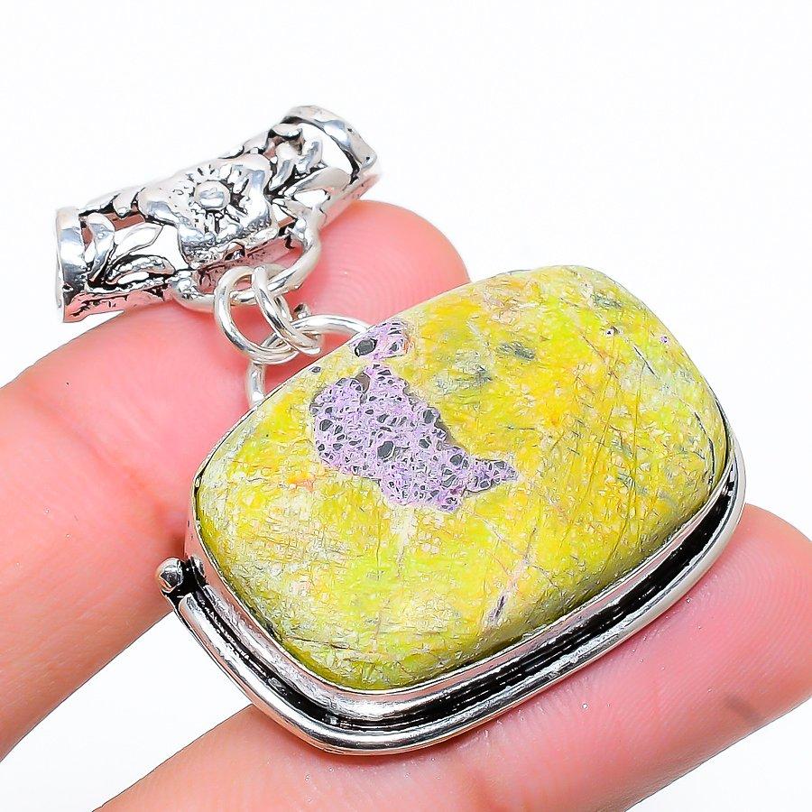 

Stichtite Stone Gemstone Handmade Ethnic Jewelry Pendant 1.65 SR-4976