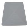 Silicone Dish Drying Mat Countertop Protector Heat Insulation Non Slip Drain Pad for Kitchen Counter Grey