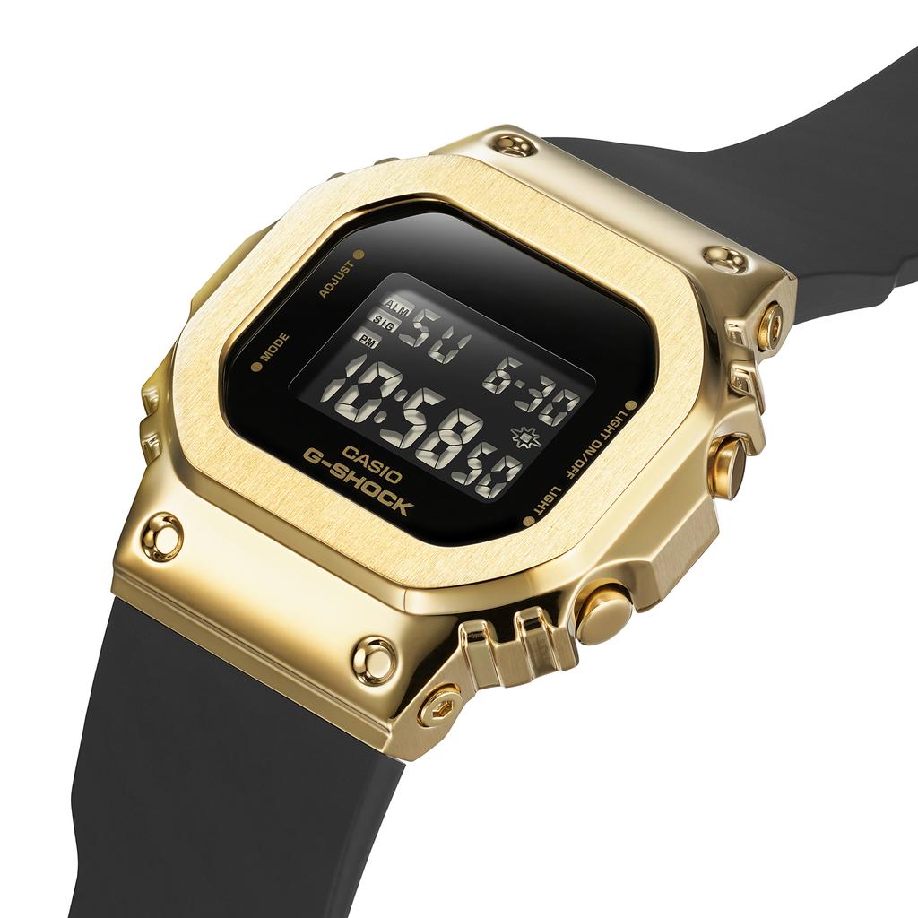 Casio Men's Stainless Steel 200M Water Resistant Shock Resistant Alarm Quartz Watch GM-S5600GB-1