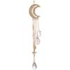 1pc Exquisite Gold/Silver/Rose Gold Color Crystal Moon Hair Clip Tassel Hairpins Brushes Long Hair Accessories