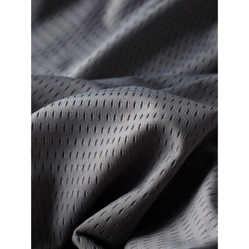 Export Tail Single Cut Label Mesh Style for Sports Shorts Men's Summer Silk Ice Quick-Drying Knee Length Pants Export Men's Middle Pants Beach Pants