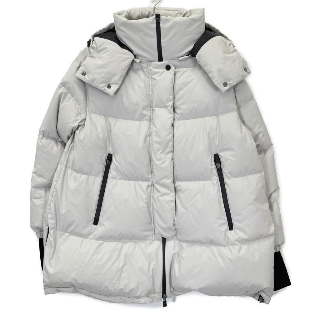 HERNO Pl128DL-11106-1250 White Laminar Down Jacket Jacket 42 GrayUsed