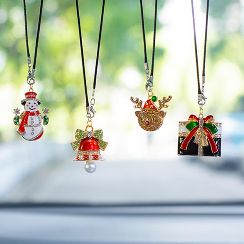 Car Cartoon Decoration Decorative Cartoon Car Charm Car Interior Accessory Cute Festive Hanger For Christmas Tree Backpack Home