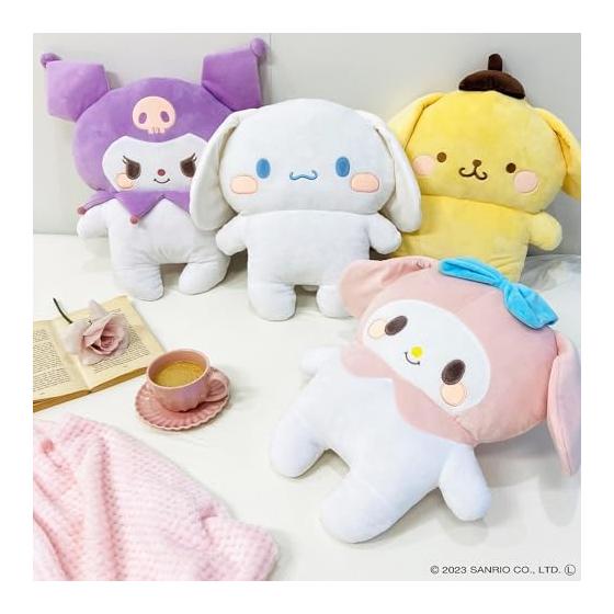 MORIPiLO Body Pillow Sanrio Characters Cinnamoroll Cinnamon (Flat Pillow Furapiro) Skin-friendly Micro Fabric Goods Stuffed Toy Nap Pillow White