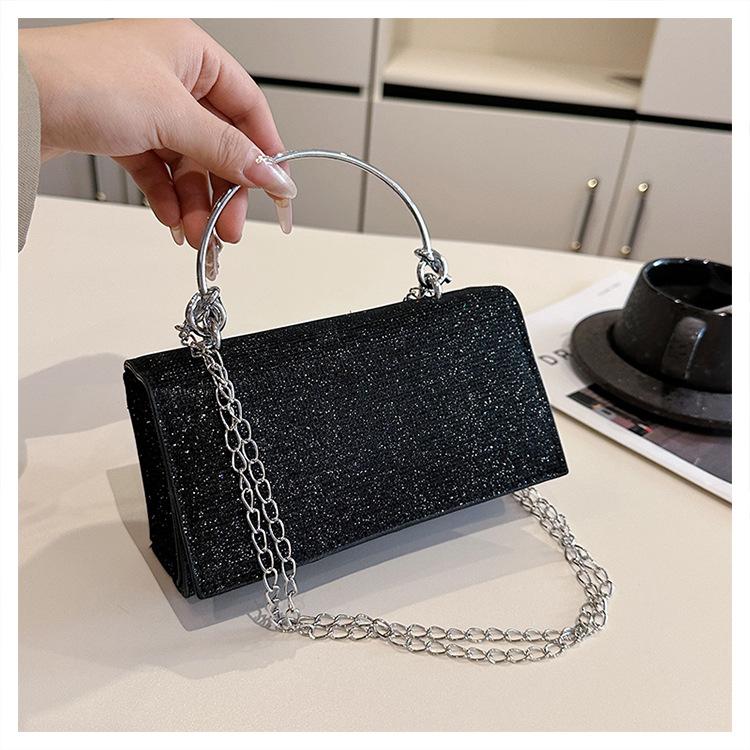 

Новая блестящая сумочка с полной бриллиантовой отделкой, сумка для дня рождения, свадьбы, банкетного ужина, на плечо, сумка-мессенджер, сумочка чёрный
