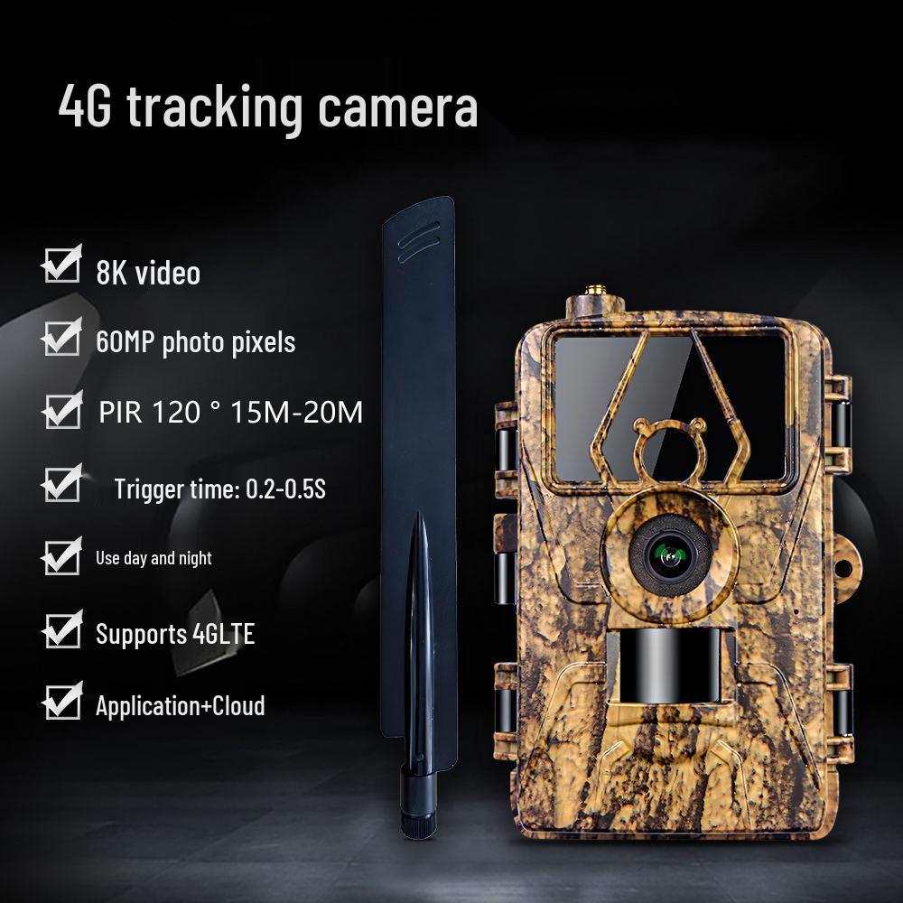 Infrarot 4G Sportkamera mit Nachtsicht, USA/Europa SIM, 8K/60MP HD Foto & Video