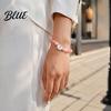 Charity Event Gift for Her Breast Cancer Awareness Bracelets Ribbon Charm Beads Meaningful Commemorative Bracelet Elastic Bracelet Encouragement
