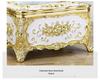 Gold Rim Napkin Tissue Dispenser Box - Creative Desktop Plastic Design