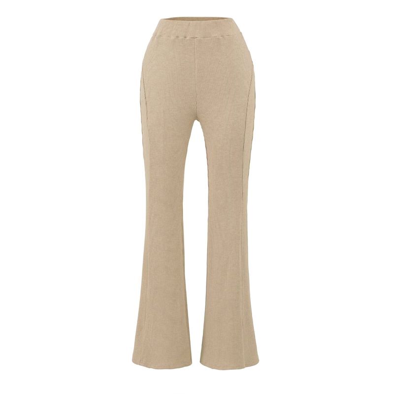 Za Export New Arrival Women's Clothing ZR Fashion Style Sexy Sexy Silm Knitting Hooded Small Top Flanging Bell-Bottom Pants