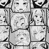 Outdoor Dekostoffe Oxford - Motiv Ahegao Manga