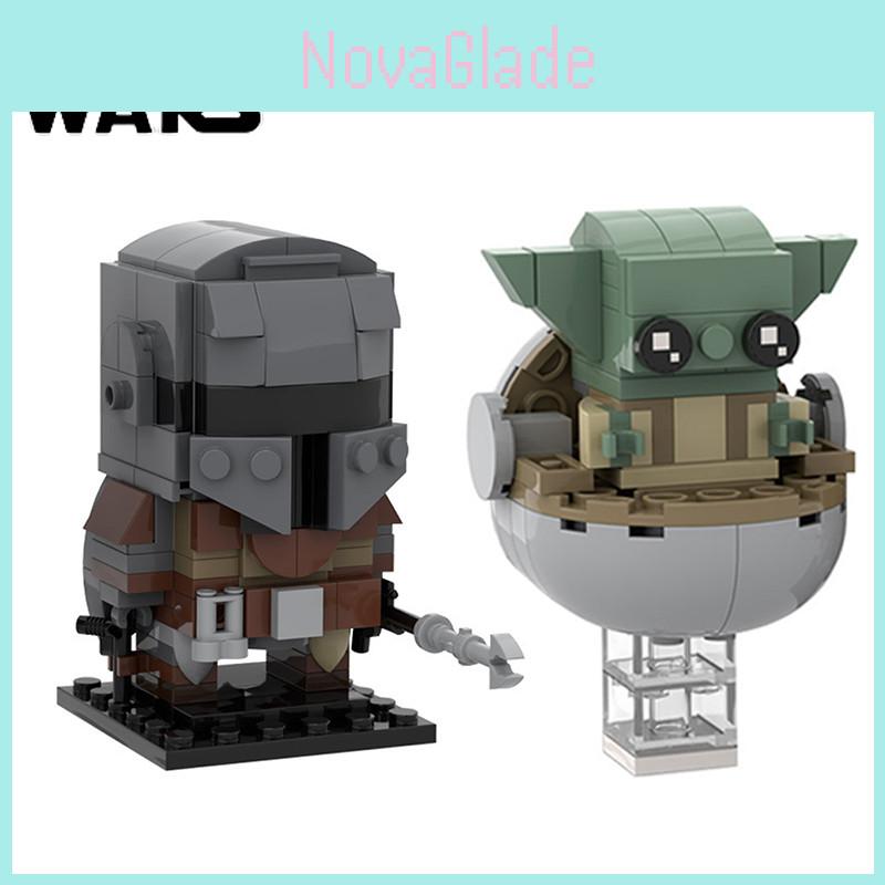 Star Wars 75317 Building Blocks Model Action Figure Collection Set With Mandalorian Baby Yoda