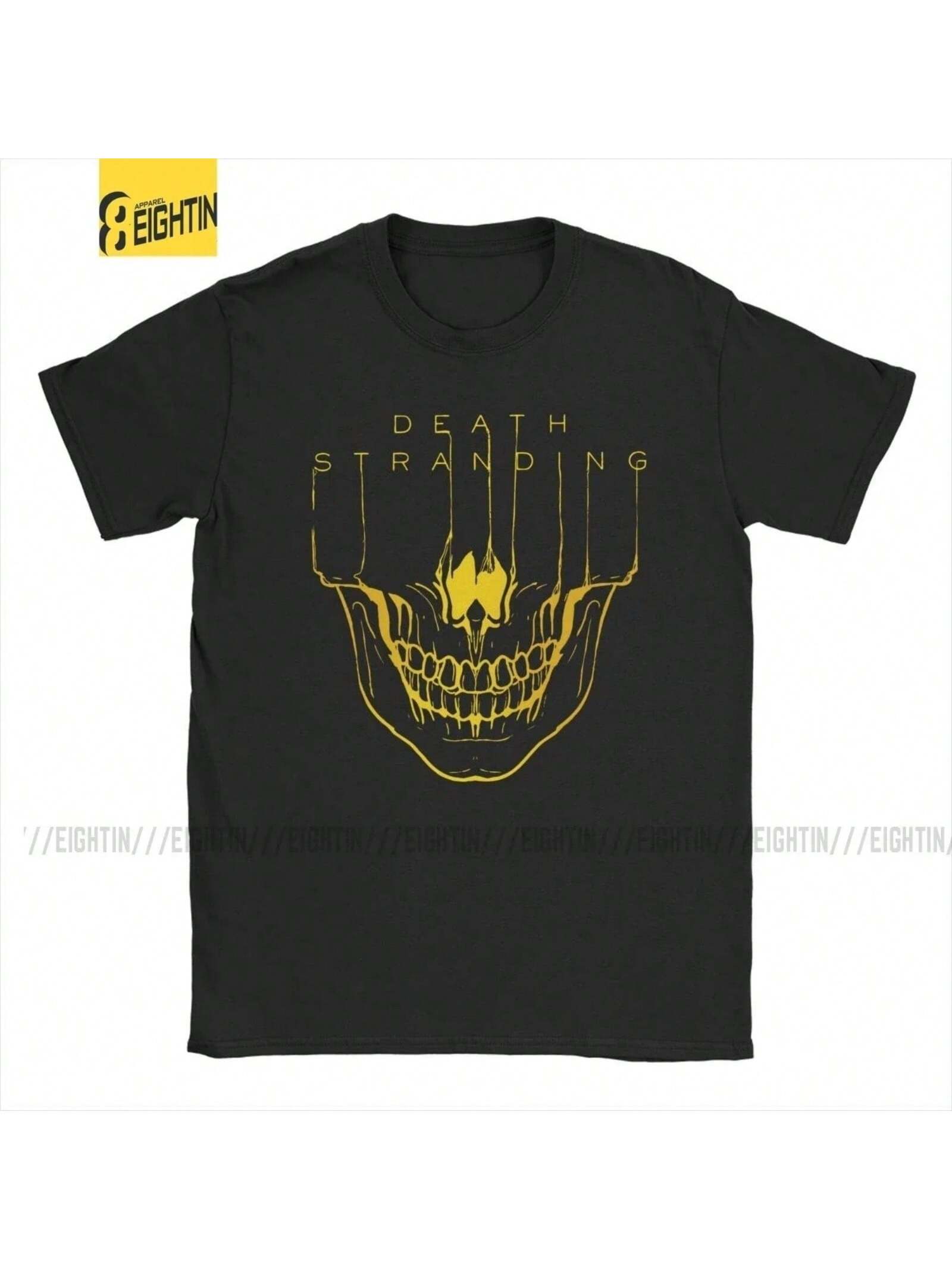 

Men Death Stranding T Shirt Kojima Hideo Metal Gear Solid Reedus Norman Game Mgs Cotton Short Sleeve Tee Shirt 4XL 5XL T-Shirt S