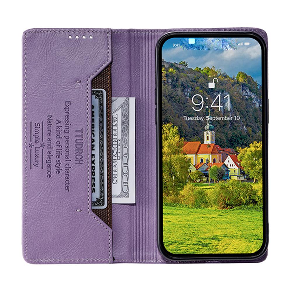 TTUDRCH Style 007 For Motorola Moto G56 5G Leather Case RFID Blocking Wallet Stand Phone Cover